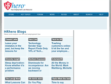 Tablet Screenshot of blogs.hrhero.com